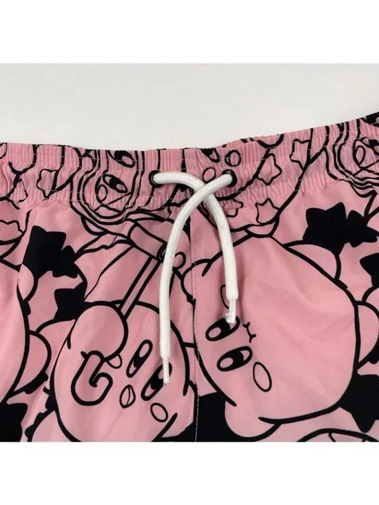 Nintendo Kirby Scuba Diving Swim Shorts Trunks Men's XL Gradient Pink Blue - Picture 9 of 10